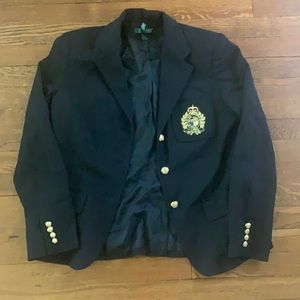 Ralph Lauren women’s Blazer with Gold emblem